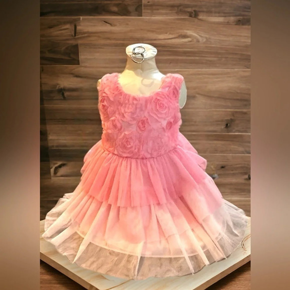 Bonnie Jean 2t ruffle tier dress Easter dress - Picture 1 of 7